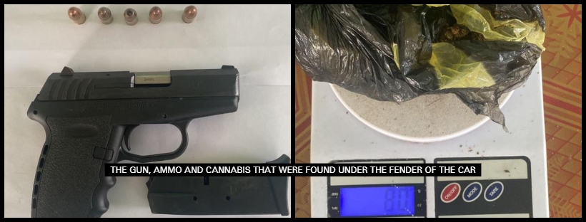 Tyre agent, wife arrested for ganja, gun and ammo found under fender of ...